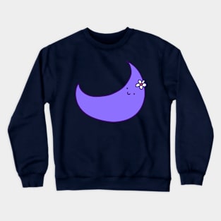 Purple Flower Moon Crewneck Sweatshirt